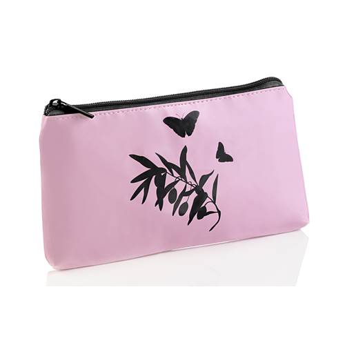 Trousse Cosmétique Rose Motifs Papillon