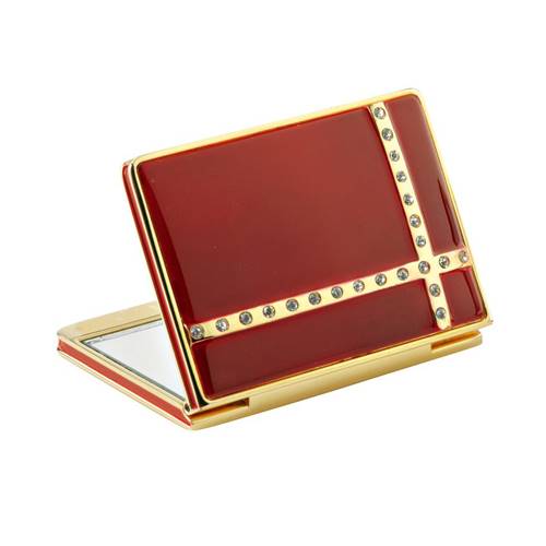 Miroir de Sac Rectangle Décor et Strass - X2