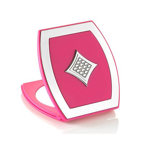 Miroir de Sac Rectangle Fuchsia Swarovski - X5